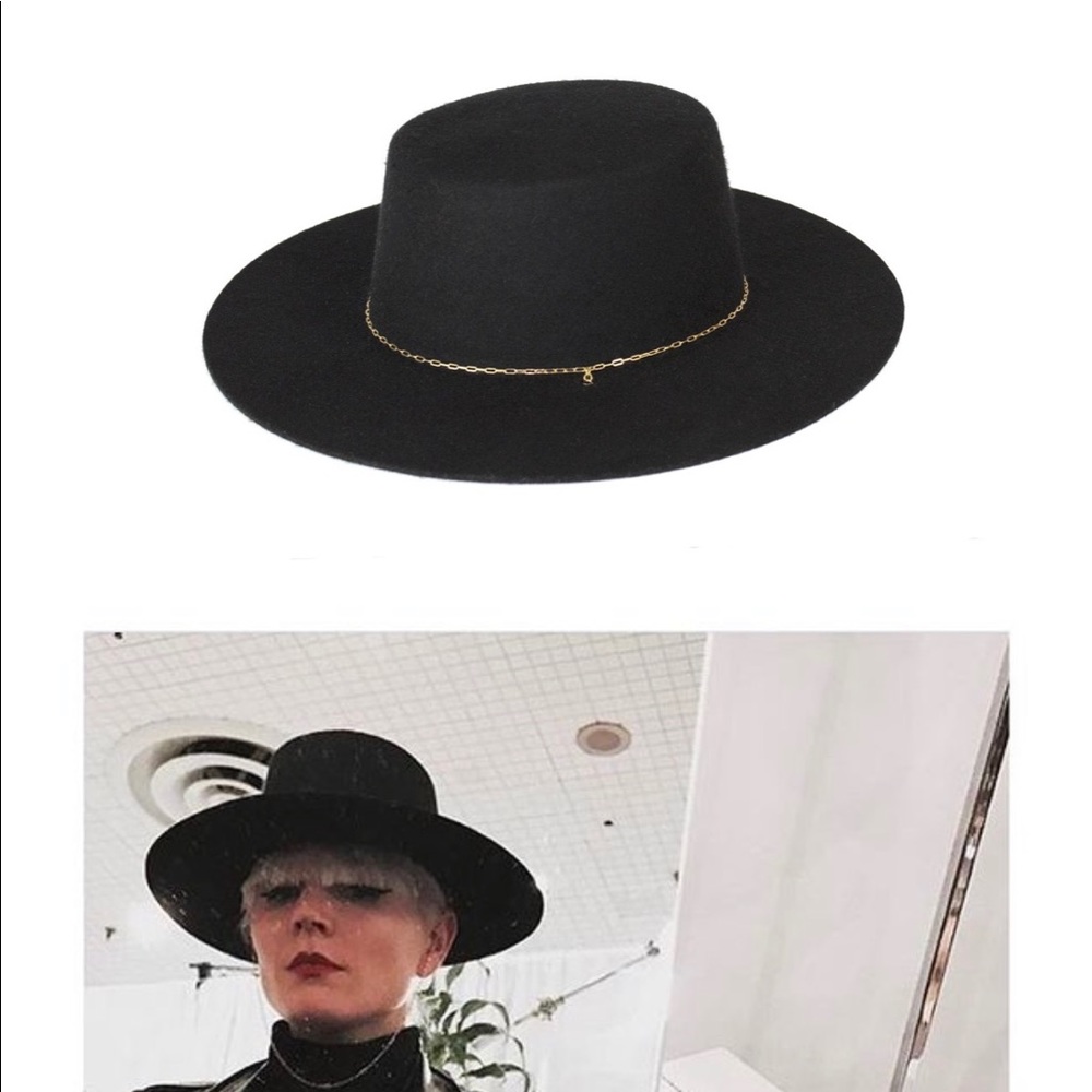 Bagtazo USA Felt Toro Hat sz M silver/ gold chain